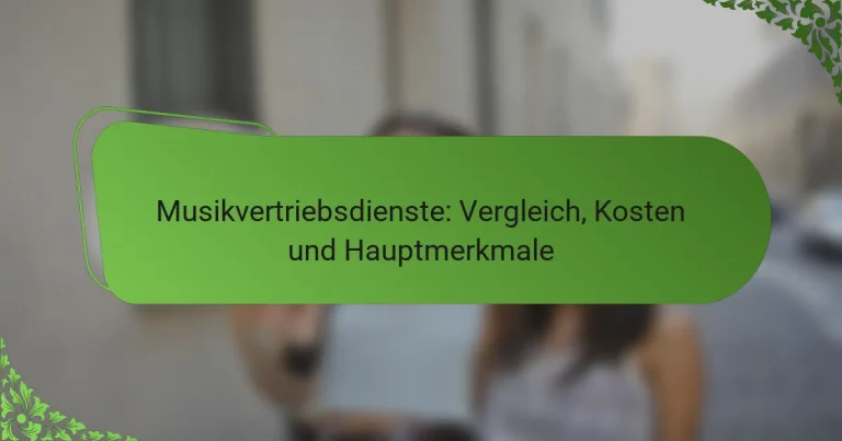 Musikvertriebsdienste: Vergleich, Kosten und Hauptmerkmale